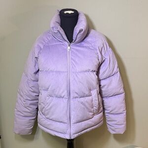 Vero Moda Lavender Puffer Corduroy  Jacket
